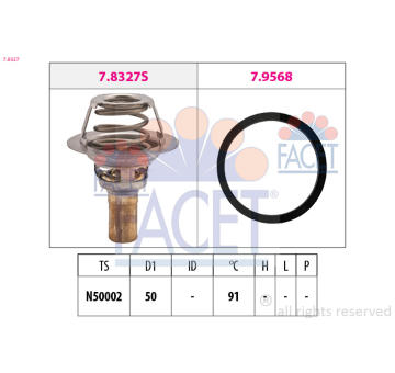 Termostat, chladivo FACET 7.8327