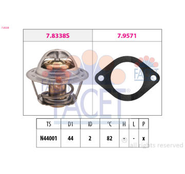 Termostat, chladivo FACET 7.8338