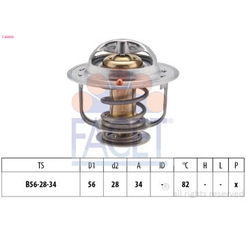 Termostat, chladivo FACET 7.8360S