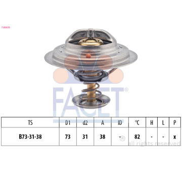 Termostat, chladivo FACET 7.8363S