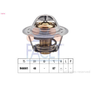 Termostat, chladivo FACET 7.8374S