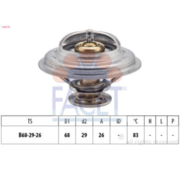 Termostat, chladivo FACET 7.8377S