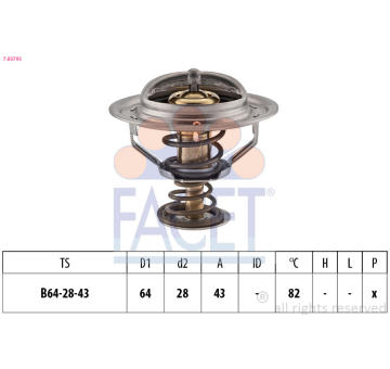 Termostat, chladivo FACET 7.8379S