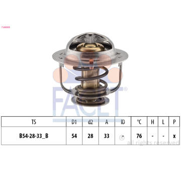 Termostat, chladivo FACET 7.8400S