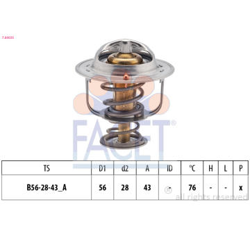 Termostat, chladivo FACET 7.8403S