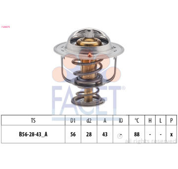 Termostat, chladivo FACET 7.8407S