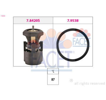 Termostat, chladivo FACET 7.8420