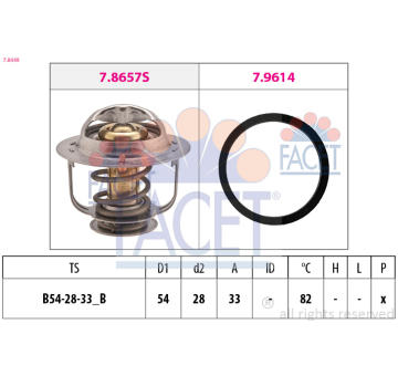 Termostat, chladivo FACET 7.8449