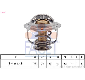 Termostat, chladivo FACET 7.8462S