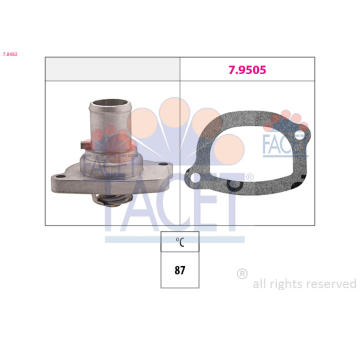 Termostat, chladivo FACET 7.8482
