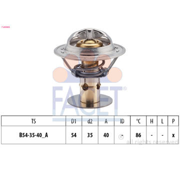Termostat, chladivo FACET 7.8498S