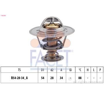 Termostat, chladivo FACET 7.8536S