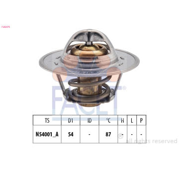 Termostat, chladivo FACET 7.8547S