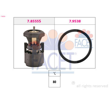 Termostat, chladivo FACET 7.8555