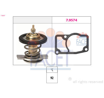 Termostat, chladivo FACET 7.8607