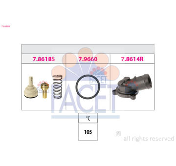 Termostat, chladivo FACET 7.8619K