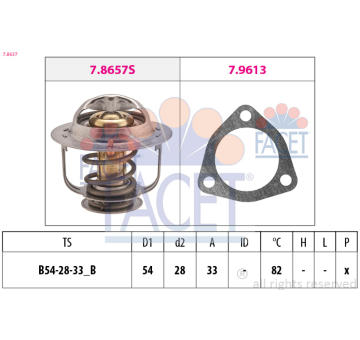 Termostat, chladivo FACET 7.8637