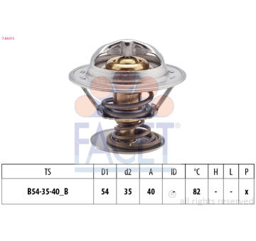 Termostat, chladivo FACET 7.8641S