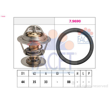 Termostat, chladivo FACET 7.8685