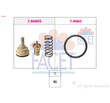 Termostat, chladivo FACET 7.8686