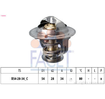 Termostat, chladivo FACET 7.8694S