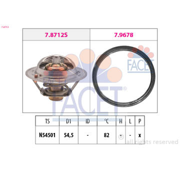 Termostat, chladivo FACET 7.8713