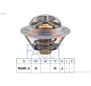 Termostat, chladivo FACET 7.8730S