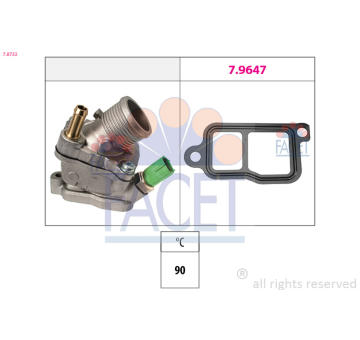 Termostat, chladivo FACET 7.8732