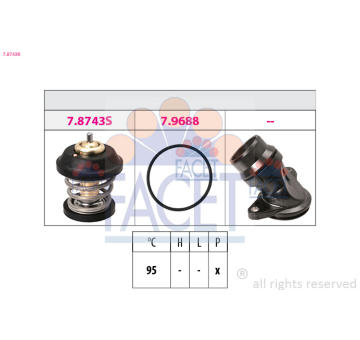 Termostat, chladivo FACET 7.8743K