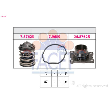 Termostat, chladivo FACET 7.8762K