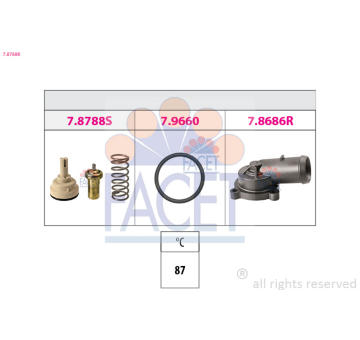 Termostat, chladivo FACET 7.8788K