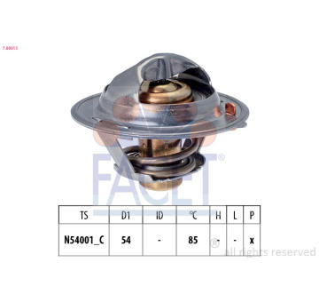 Termostat, chladivo FACET 7.8801S