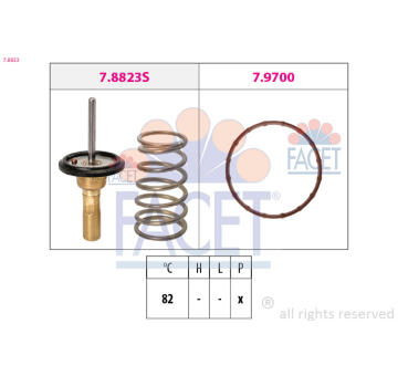 Termostat, chladivo FACET 7.8823