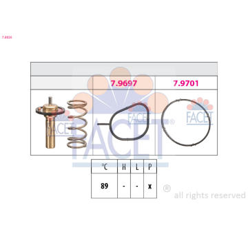 Termostat, chladivo FACET 7.8826