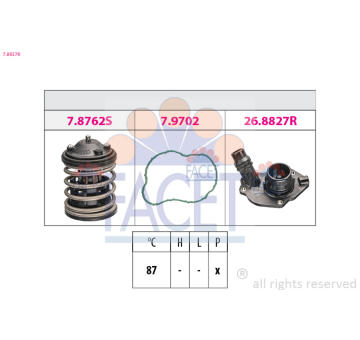 Termostat, chladivo FACET 7.8827K