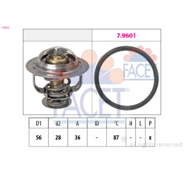 Termostat, chladivo FACET 7.8828