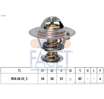 Termostat, chladivo FACET 7.8837S