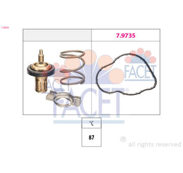 Termostat, chladivo FACET 7.8930