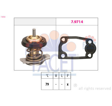 Termostat, chladivo FACET 7.8942