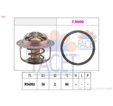 Termostat, chladivo FACET 7.8949