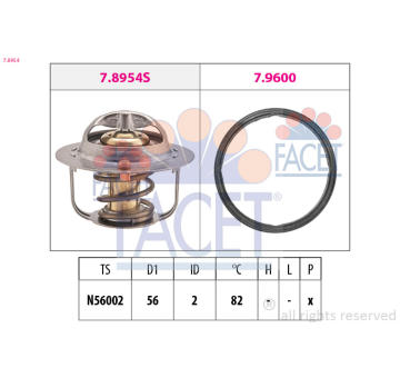 Termostat, chladivo FACET 7.8954