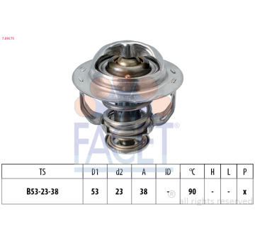 Termostat, chladivo FACET 7.8957S