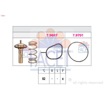 Termostat, chladivo FACET 7.8961