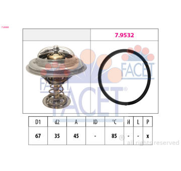 Termostat, chladivo FACET 7.8989