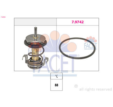 Termostat, chladivo FACET 7.8990