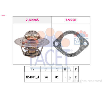 Termostat, chladivo FACET 7.8994