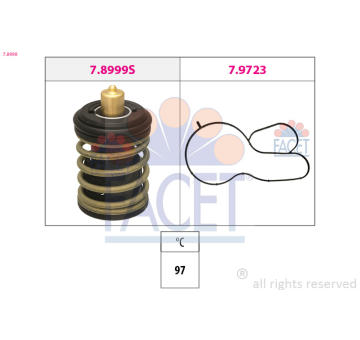 Termostat, chladivo FACET 7.8999