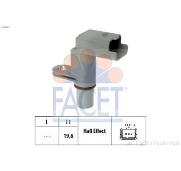 Snímač, poloha vačkového hřídele FACET 9.0400