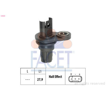 Snímač, poloha vačkového hřídele FACET 9.0523