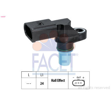 Snímač, poloha vačkového hřídele FACET 9.0547